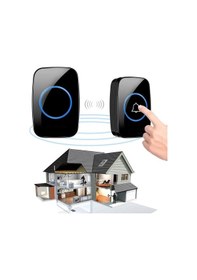 Resim Plentiful Modern Kablosuz Kapı Zili 300metre Menzil 60 Çeşit Melodi Hoşgeldiniz 5 Seviye Ses 