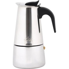 Resim Es Dekor Herhangi Bir Sabah Espresso Kahve Makinesi Paslanmaz Çelik Indüksiyonlu Moka Pot 200ML 1 Adet 