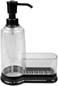 Resim Home Basics Sünger Bölmeli Plastik Sabunluk, Siyah 