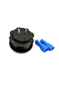 Resim 12v 24v Dijital Voltmetre 28mm Mini Yuvarlak 6-32varası 
