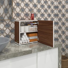Resim Kenzlife banyo ecza dolabı susanin cvz 39*39*20 mutfak komodin (m) kapaklı arkalıksız 