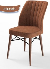 Resim Canisa Arp Serisi 70x110 Sabit Mutfak Masası Takımı Barok Desen Masa 4 Kiremit Sandalye Beyaz 