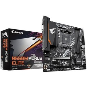 Resim Gigabyte B550M Aorus Elite 4266 MHz DDR4 Soket AM4 M.2 HDMI DVI mATX Anakart 