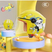 Resim Maoyaya Sevimli Çocuk Güvenlik Kaskı, Güneş Korumalı 4 Mevsim Açık Kask Sarı Sarı 