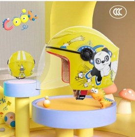 Resim Maoyaya Sevimli Çocuk Güvenlik Kaskı, Güneş Korumalı 4 Mevsim Açık Kask Sarı Sarı 