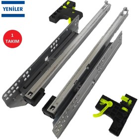 Resim Yeniler Tandem Kısmi Açılım Çekmece Rayı 40 cm (Mandal Dahil) 