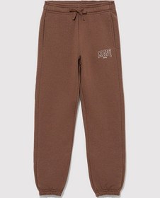 Resim Logo Baskılı Kahverengi Eşofman Altı 6010009-70243 Kahverengi 