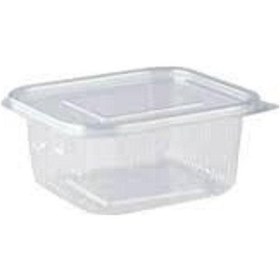 Resim Sızdırmaz Plastik Kap Düz Kapak Kare 500 Cc 100'Lü 