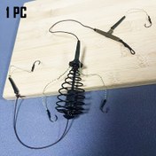 Resim 1 Adet Ağır Hizmet Tipi Avrupa İnteraktif Kurşun Yem Rig - Önceden Montajlı Yaylı Yem Kafesi, Dyneema Hat, Dolaşmaz Olta Kancası, Karışık Oltalama Önleyici - Sazan, Turna Balığı ve Levrek İçin Uygun - Tatlısu/Göl Balıkçılığı - Kolay Kurulum & Kayıp Azaltma için 9cm/3.54in Tasarım - Başlangıç Seviyesi ve Profesyoneller İçin İdeal, Akıcı Kurulum, Dayanıklı Yapım 