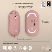 Resim Logıtech Pebble 2 M350S Kablosuz Bluetooth Sessiz Optik Mouse Pembe 910-007014 