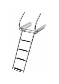 Resim Erol Tutamaklı Teleskopik Merdiven 4 Basamaklı Platform Altı Kızaklı 254x1577 mm 