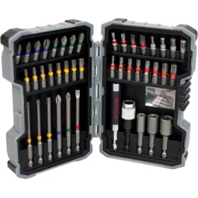 Resim Delixa Professional Vidalama Ucu Seti, Gri, 43 Adet, Extra-Hard Tornavida Ucu ve Lokma Anahtarı Seti 