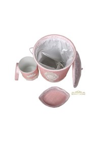Resim Lisa Pudra 6 Prç Banyo Kirli Çamaşır Sepeti Ve Paspas Seti Pudra 