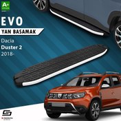 Resim S-Dizayn Dacia Duster 2 Evo Aluminyum Yan Basamak 183 Cm 2018-2023 A+ Kalite 