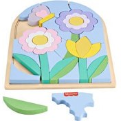Resim Fisher Price Ahşap Çiçek Yapboz Blokları HXT97 