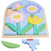 Resim Fisher Price Ahşap Çiçek Yapboz Blokları HXT97 