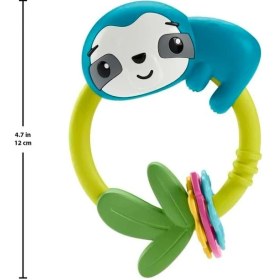Resim Alkasaz Fisher Price Eğlenceli Dostlar Çıngıraklı Dişlik - Makaralı Tembel Hayvan HJW11-HKD70 