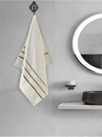 Resim Banyo Havlu Seti 4 Lü Bale Krem 