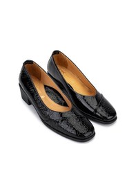 Resim Relax Anatomic Kadın Hakiki Deri Siyah Comfort Ayakkabı 611 E5698-923 Bn Ayk Sk25-26 Black/dk Black Siyah 
