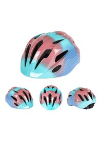 Resim Karikatür Çocuk Kask Denge Aracı Kaykay Kaskı-yeşil-pembe Degrade Yeşil - Pembe 