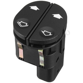 Resim DELCO FORD FİESTA SOL ÇİFTLİ CAM AÇMA DÜĞMESİ ANAHTARI TEK SOKETLİ 6 PİN 