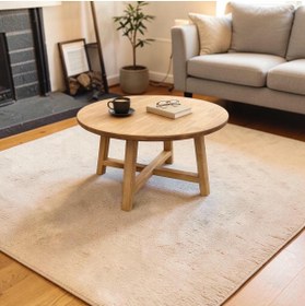 Resim uğurlubaylar %100 doğal ağaç yuvarlak orta sehpa 70cm 