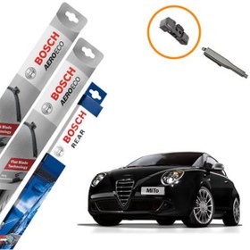 Resim Alfa Romeo Mito Muz Silecek Ön Arka Bosch Aeroeco 2009-2017 