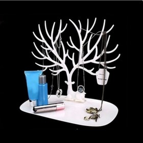 Resim Geyik Tasarımlı Takı Standı Beyaz Renkli 