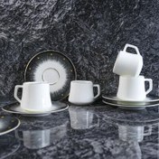 Resim Evaliza Diamond 6 Kişilik Kahve Fincan Takımı 80 ml 