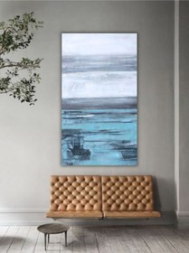 Resim Yağlı Boya Tablo %100 El Yapımı 73cmx103cm Soyut Deniz 