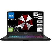 Resim MSI Katana 17 HX B14WFK-215XTRHMF74 i7-14650HX 48 GB DDR5 4 TB SSD RTX5060 8GB GDDR7 115W 17.3" QHD W10H Dizüstü Bilgisayar 