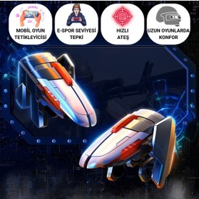 Resim Polham Profesyonel Mobil Oyun Tetikleyici | Hızlı Ateş, Nişan Almak İçin Tetik, Tüm Telefonlara Uyum 