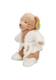 Resim Pijamalı Peluş Ayı 40 Cm Terlikli Uyku Ve Oyun Arkadaşı Sevimli Ayıcık Peluş Çok Renkli 