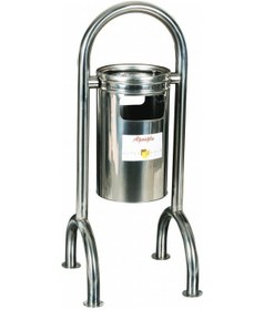 Resim Fkn Dört Ayaklı Dış Mekan Çöp Kovası - Komple Paslanmaz Diğer 