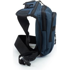 Resim Strong Çok Gözlü Impertex Kumaş Bel Bacak Omuz Motosiklet Kurye Çantası Bodybag Lacivert 