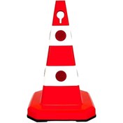 Resim Hayat Trafik Ultra Kedi Gözlü Trafik Konisi Ağırlıklı 60 cm Trafik Dubası 