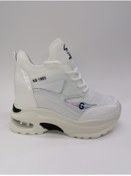 Resim Guja Kadın Air Tabanlı Fermuarlı Gizli Dolgu Beyaz Bayan Sneaker 
