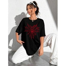 Resim Marsilyan- Baskılı T-Shirt - Siyah 