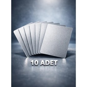 Resim Rfgate Nfc Dijital Kartvizit NTAG215 Silver - 10 Adet 