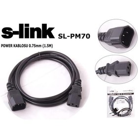 Resim S-link SL-PM70 1.5mt 0.75mm Power Ara Kablosu 