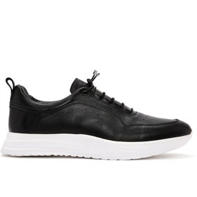 Resim Derimod Erkek Siyah Bağcıklı Deri Sneaker 24sfd6823ft 
