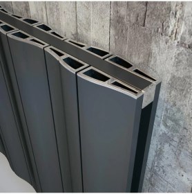 Resim Lojimax Alüminyum Çift Panel Dikey Radyatör Amazonite Double 600 x 1244 12 Dilim | Dokulu Antrasit Gri | Yüksek Isıl Güç | 5 Yıl Üretici Garantisi 