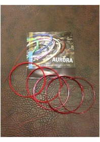 Resim Aurora Kırmızı Usa Profesyonel Uzun Sap Bağlama Teli Set-0.20 No 