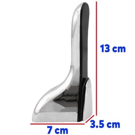 Resim NZB Ayarlanabilir Etajer Cam Tutucu Ahşap Raf Tutucu Cam Etejeri Krom (1 ÇİFT) 