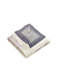 Resim Mihraplı Şönil Lüks Seccade Mor 