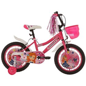 Resim Maggie Çocuk Bisikleti 26 Cm V Fren 16 Jant Vitessiz Pembe Beyaz Pembe - Beyaz 