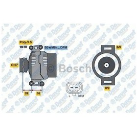 Resim Alternator Opel Vectra C 02 Zafıra B 05 2.2 16v 