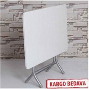 Resim Özel Yapım Netbazaars 60x110 Cm Sunta Masa, Kaliteli Katlanır Masa 