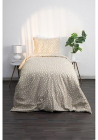 Resim Mimosa Pamuklu Ranforce Tek Kişilik Nevresim Seti - Bej 