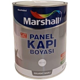 Resim Marshall Solvent Bazlı Panel Kapı Boyası 2,5 lt Beyaz 